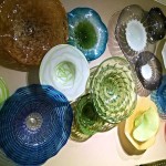 Decorative glass wall plates from Cyan and Diamond Star