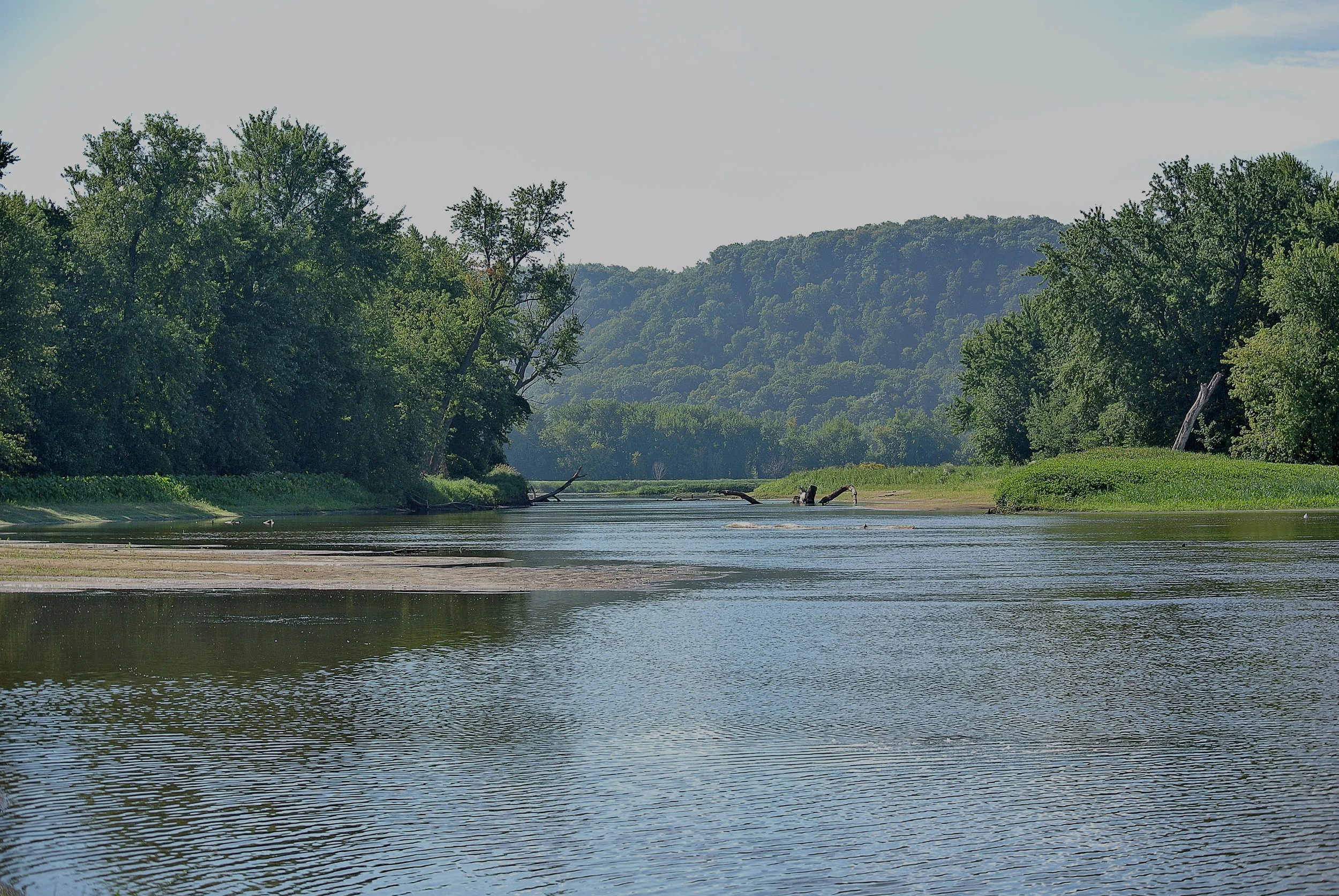 Sedimentation at the Head of Lake Pepin - Photo by David Meixner