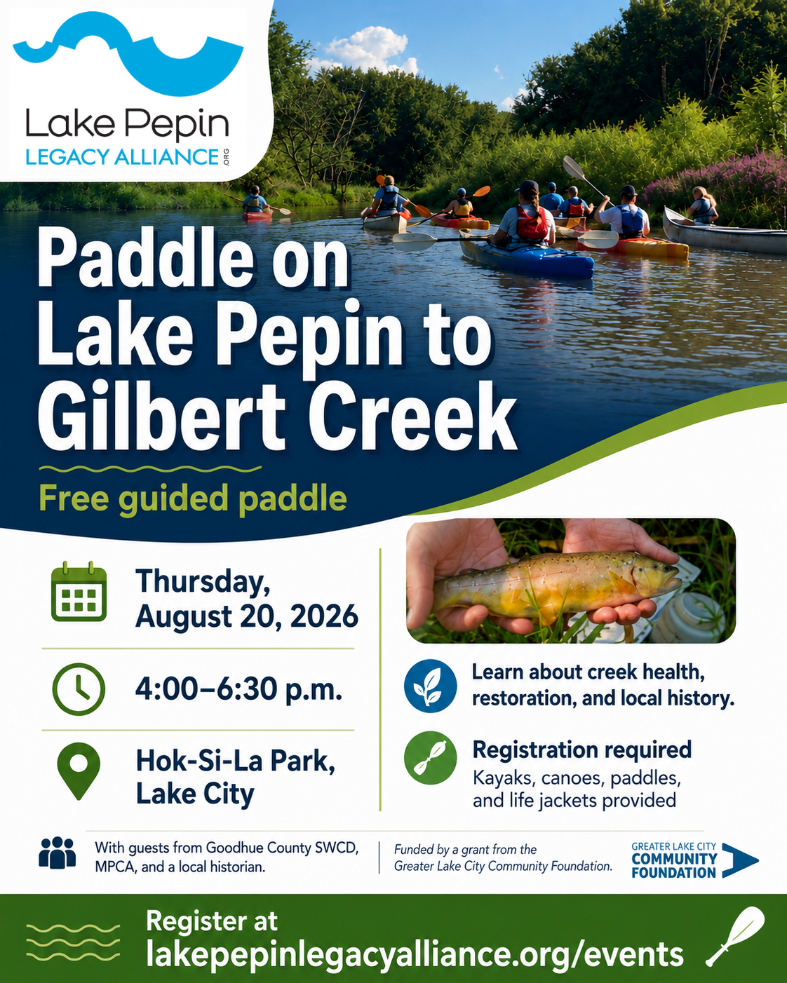 Lake Pepin-Gilbert Creek Paddle
