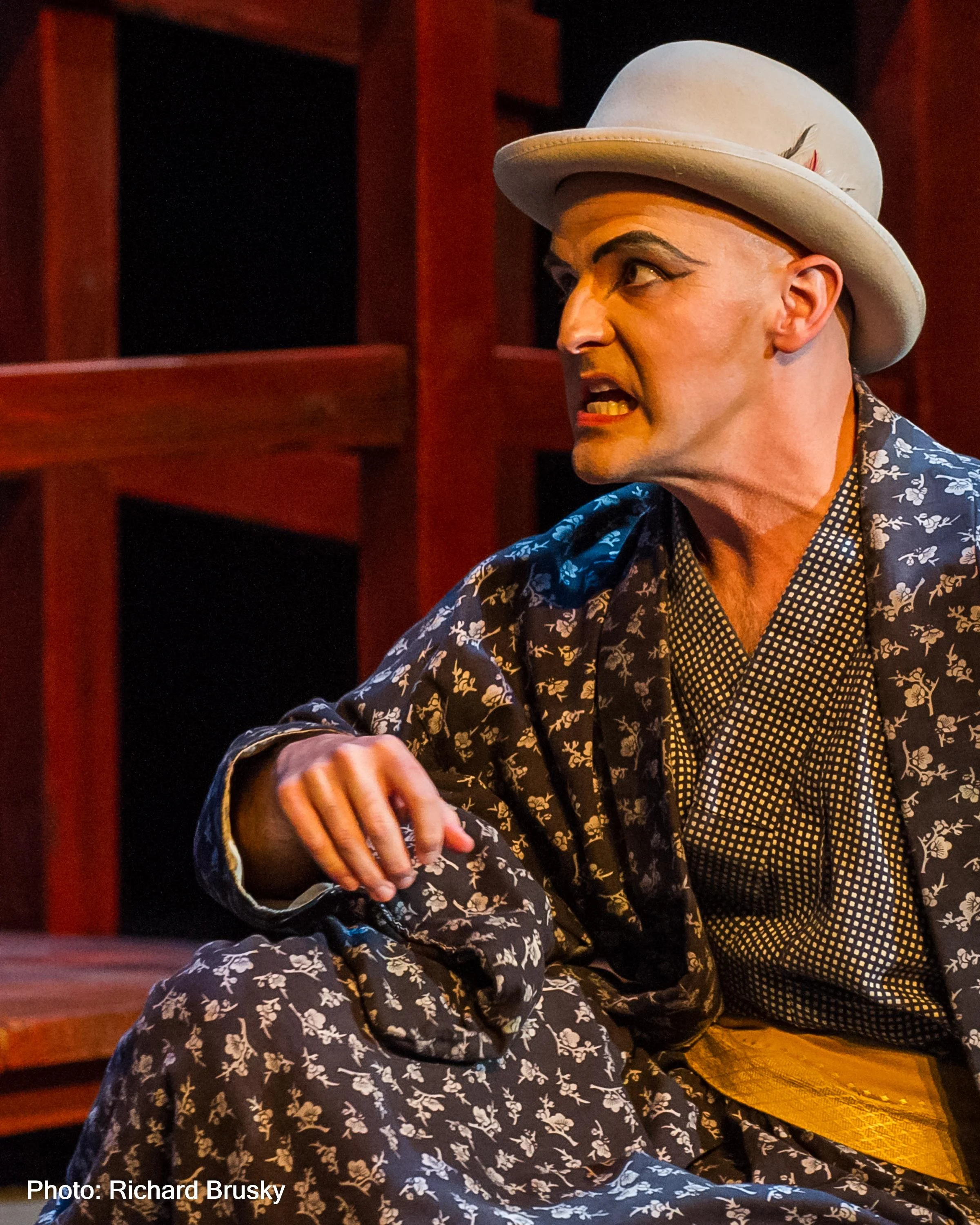 MADAMA BUTTERFLY (Goro), Opera Las Vegas, 2015. Photo by Richard Brusky.