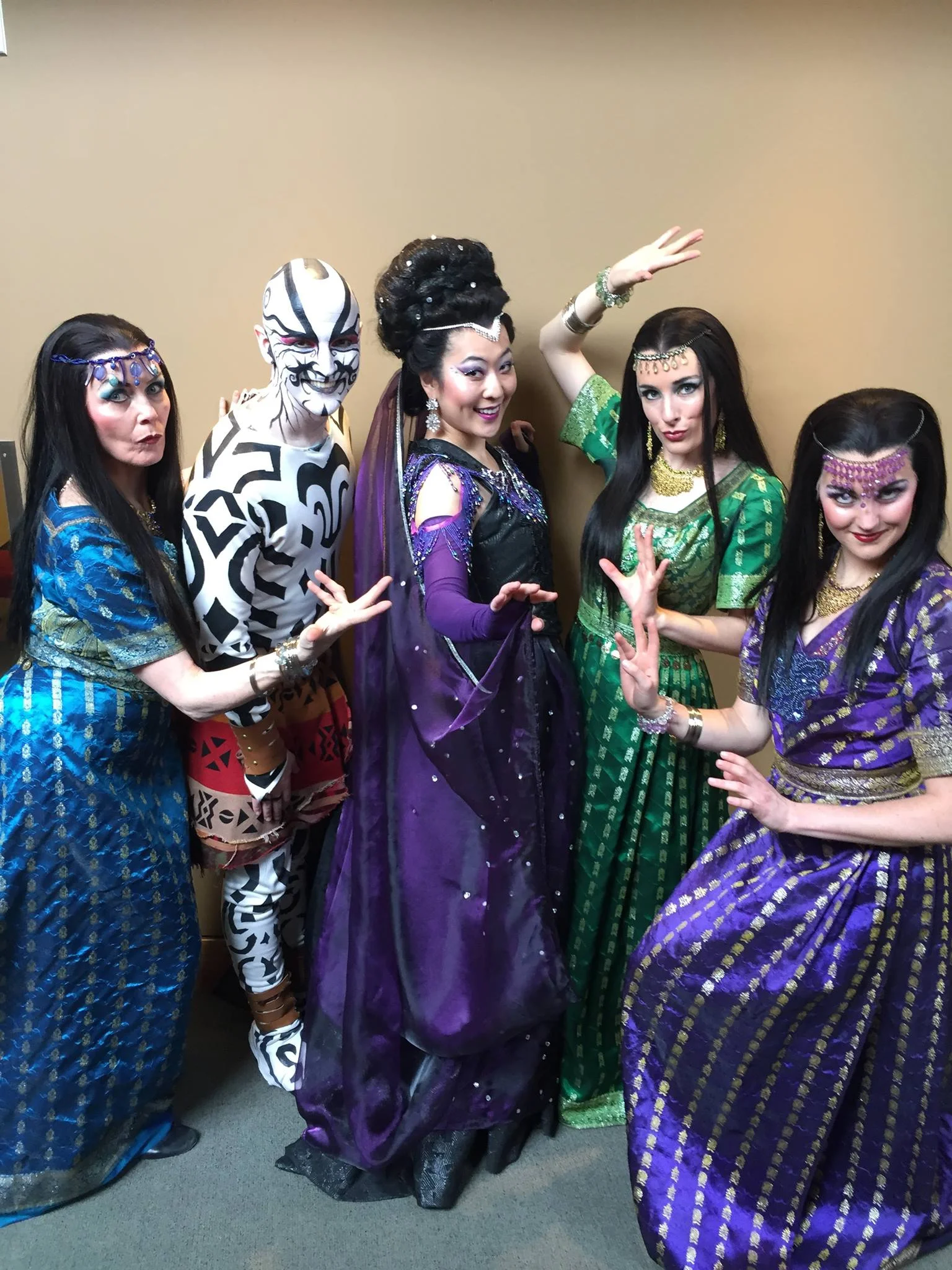 Backstage fun with the Queen and the Ladies -- Opera Colorado's 2015 production of THE MAGIC FLUTE.