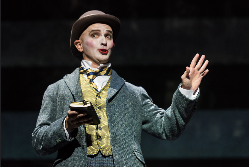 As Dan Leno in the world premiere of ELIZABETH CREE. Opera Philadelphia, 2017. Photo by Steve Pisano.
