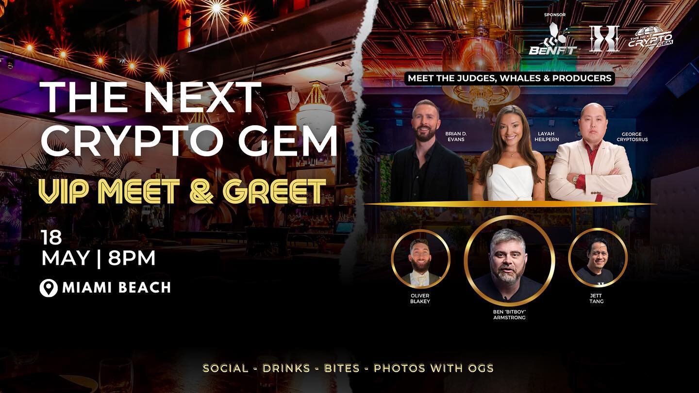 Tomorrow in Miami, the launch party of The Next Crypto Gem TV Show. 

Every event takes me on a journey.  I consider the best event managers are able to handle budgets, negotiate, and put all the pieces together&hellip;make it look easy.

But more im