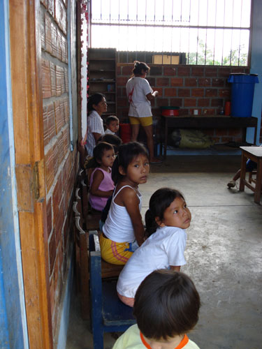 One of several rural kindergarten class rooms.