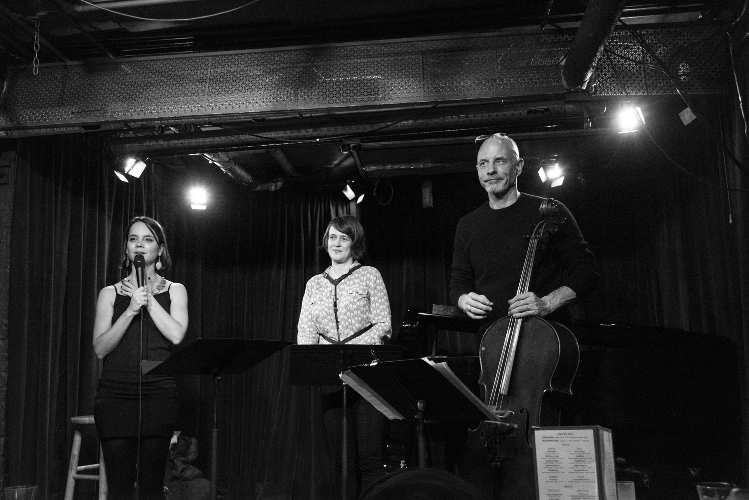 Sara Serpa, Ingrid Laubrock, Erik Friedlander, 2017