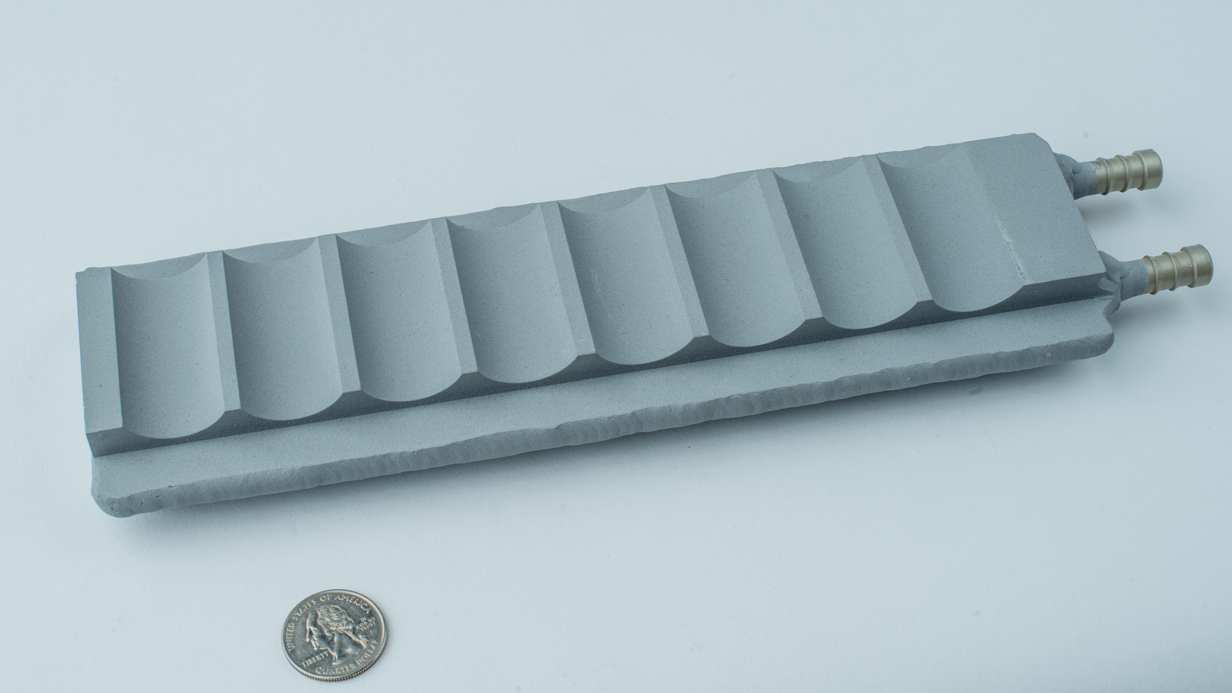 Liquid cold plate for small format Li-ion cells with dielectric coating