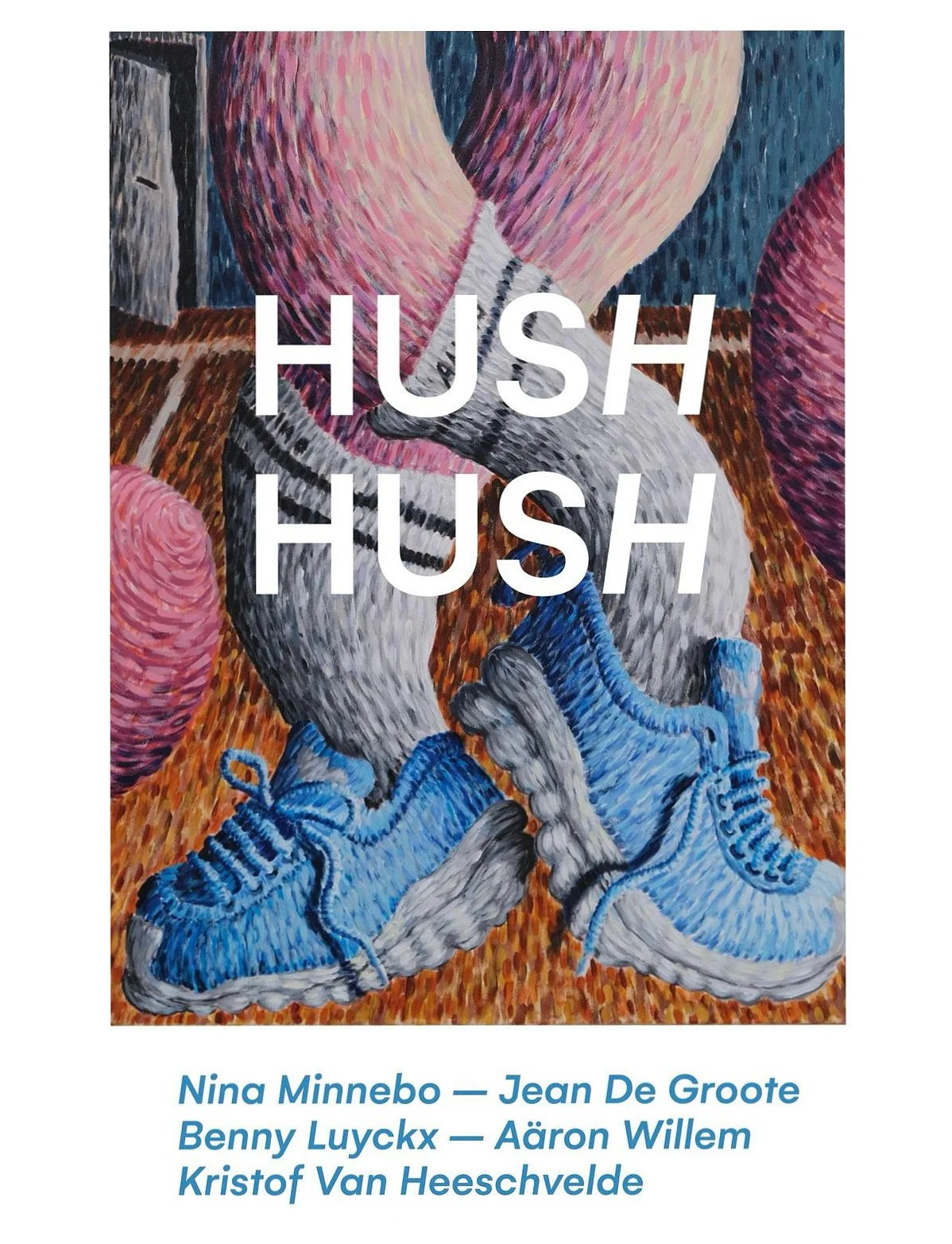 Setting Up “Hush Hush” at Unframed gallery