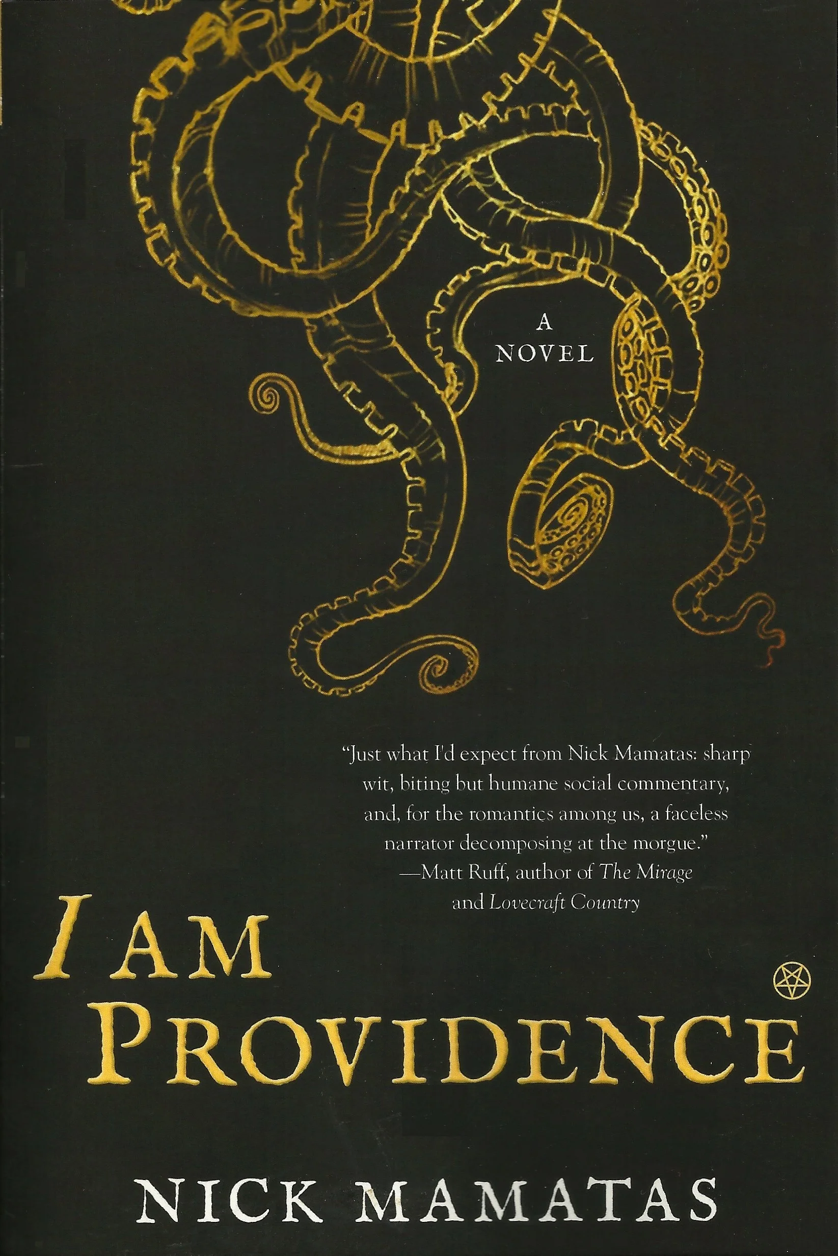 Book Review : Nick Mamatas - I am Providence (2016)