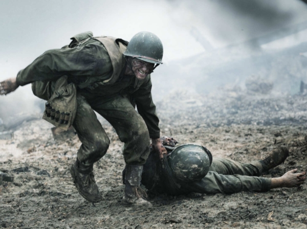 It's not WHAT Hacksaw Ridge says that bothers me, but HOW it says it.