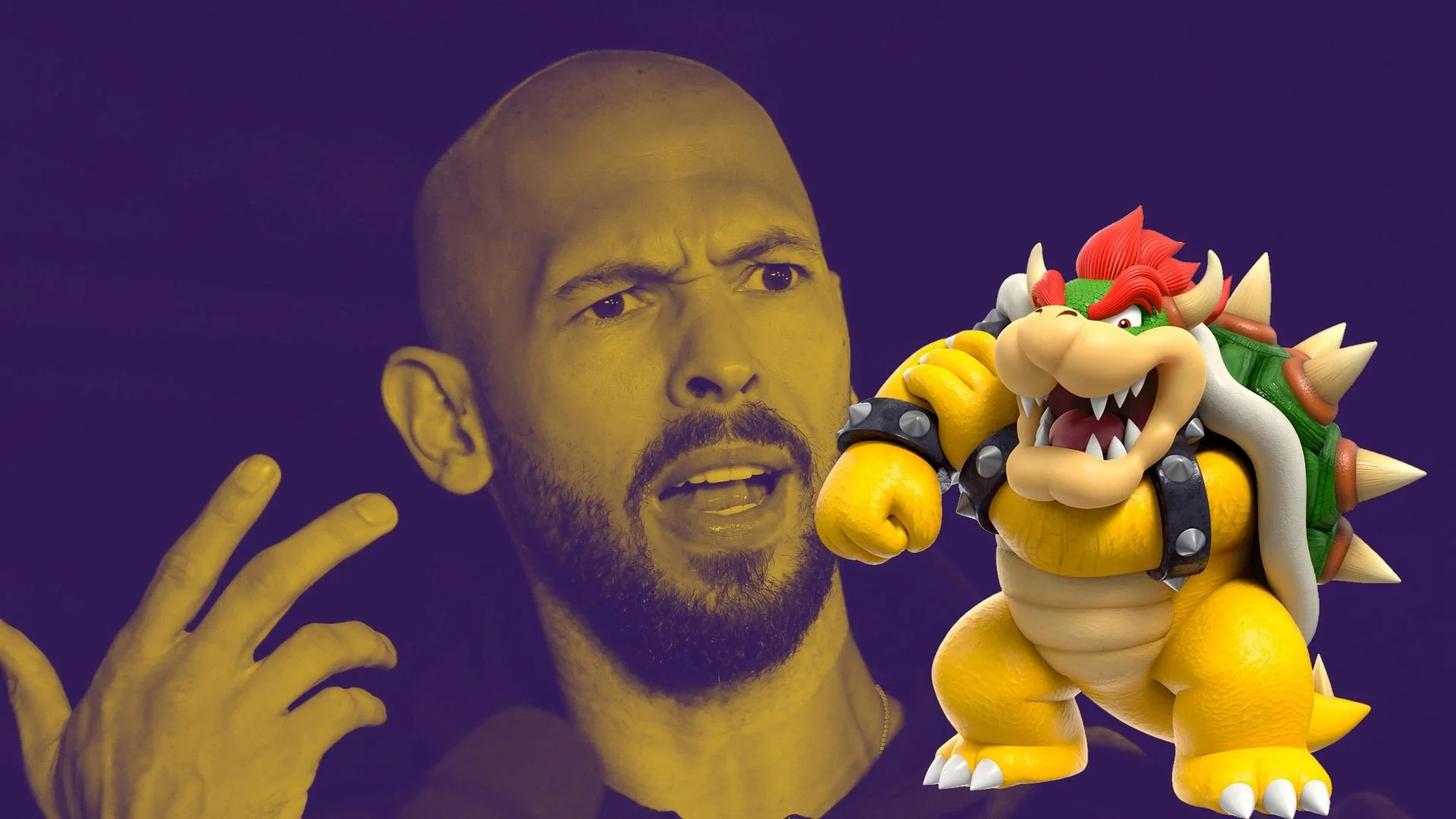 Andrew Tate Might Be Bowser, But We're Not Mario