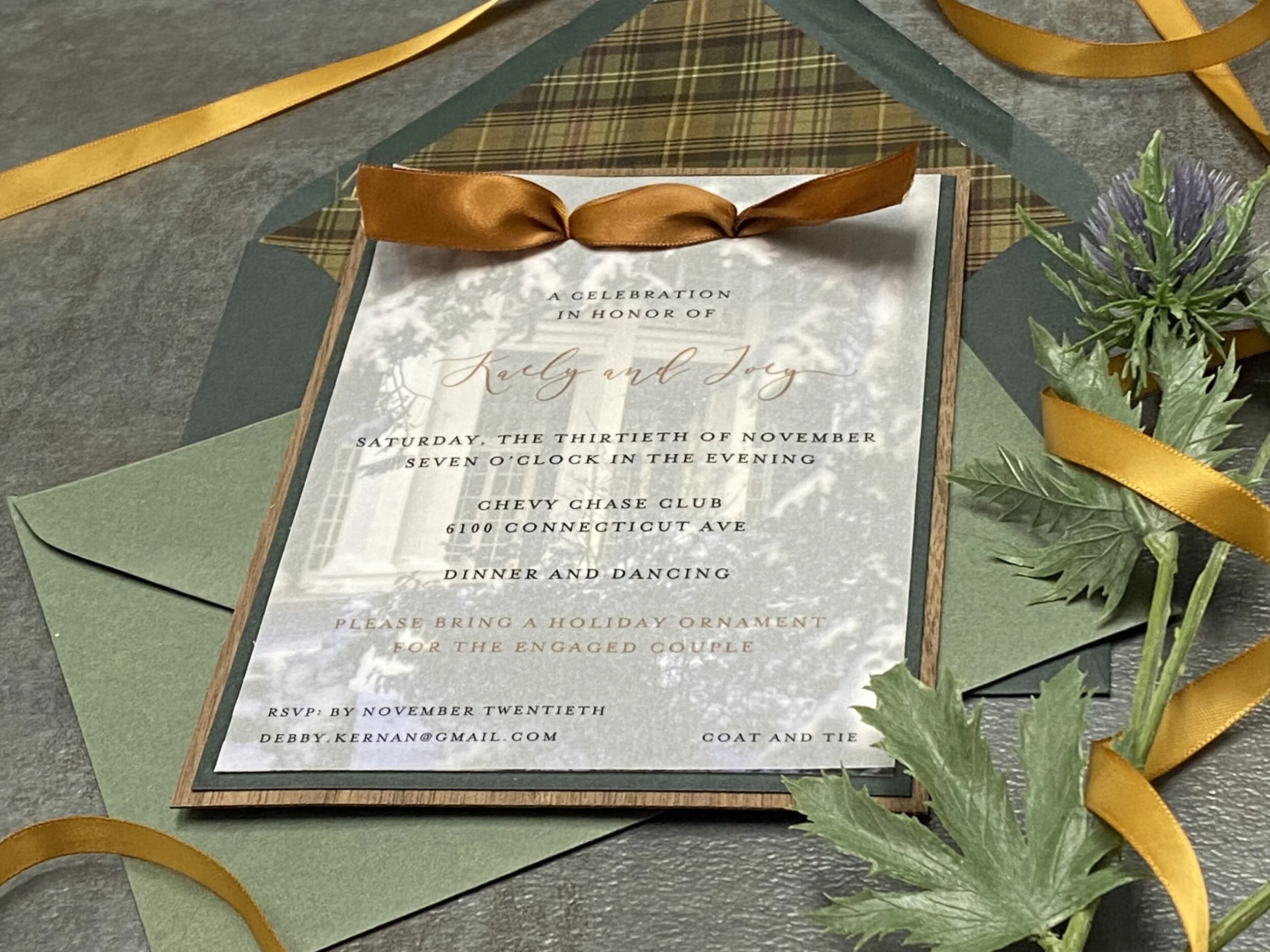 Layered Winter Invitation