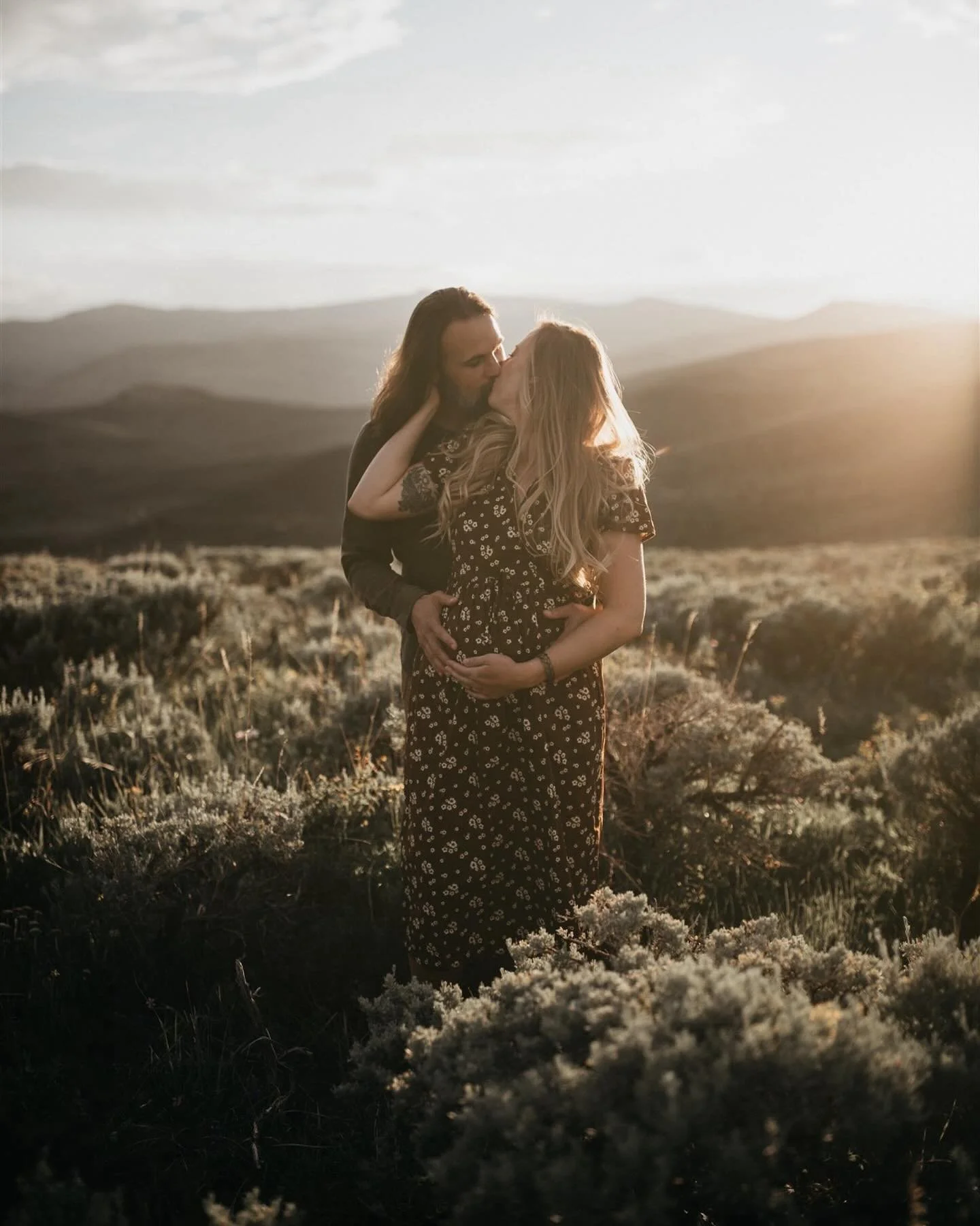 A quiet evening with A&amp;D, surrounded by soft light and so much love. This sunset felt like it was just for them.