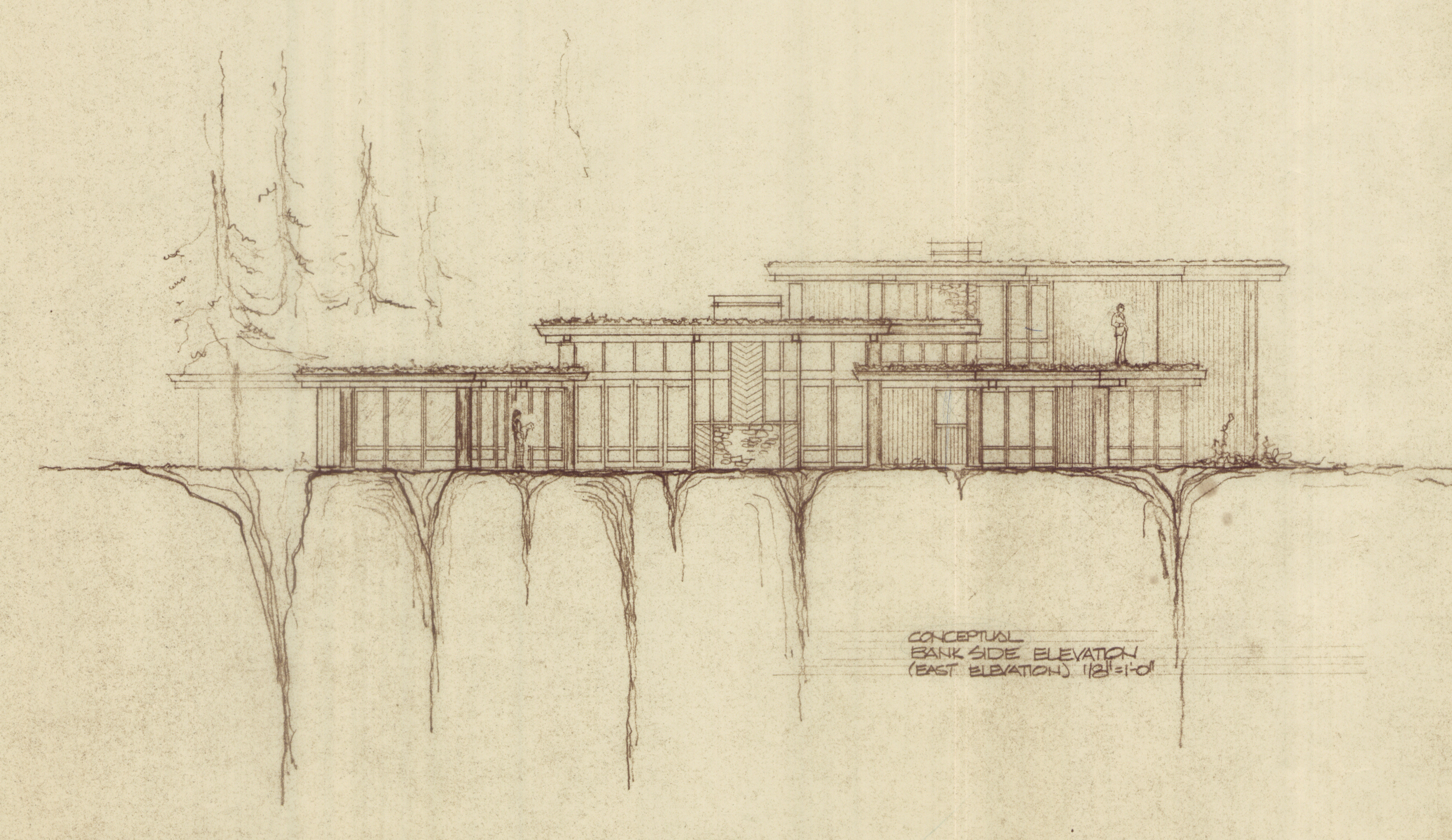 Original Plans - Conceptual Bank Side Elevation