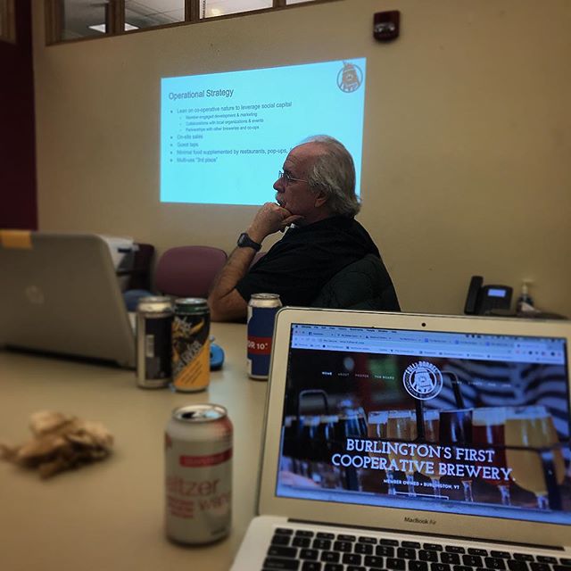 Your BODs hard at work, reviewing the drafted formal presentation for this Saturday&rsquo;s Annual Member Meeting. Hope to see you there! 
#btv #vtbeer #iheartcoops #vtcoops