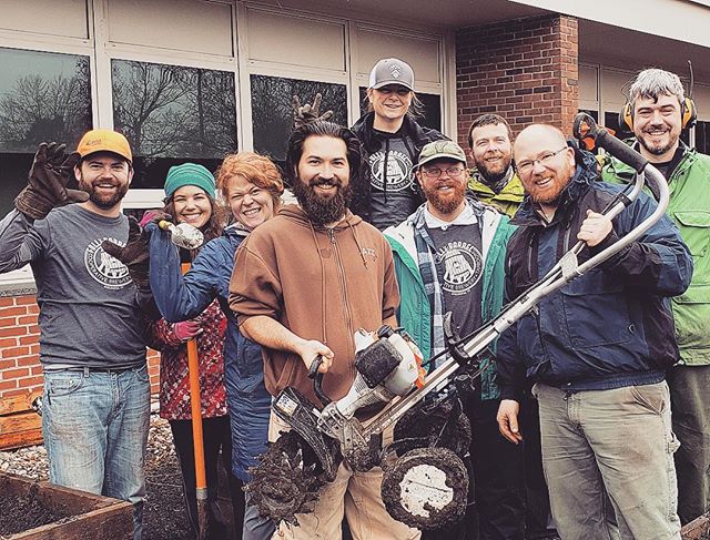 We had a pretty #FBulous time supporting the @vt.gardens #dayinthedirt, today. Thank you for being such amazing hosts, JJ Flynn!