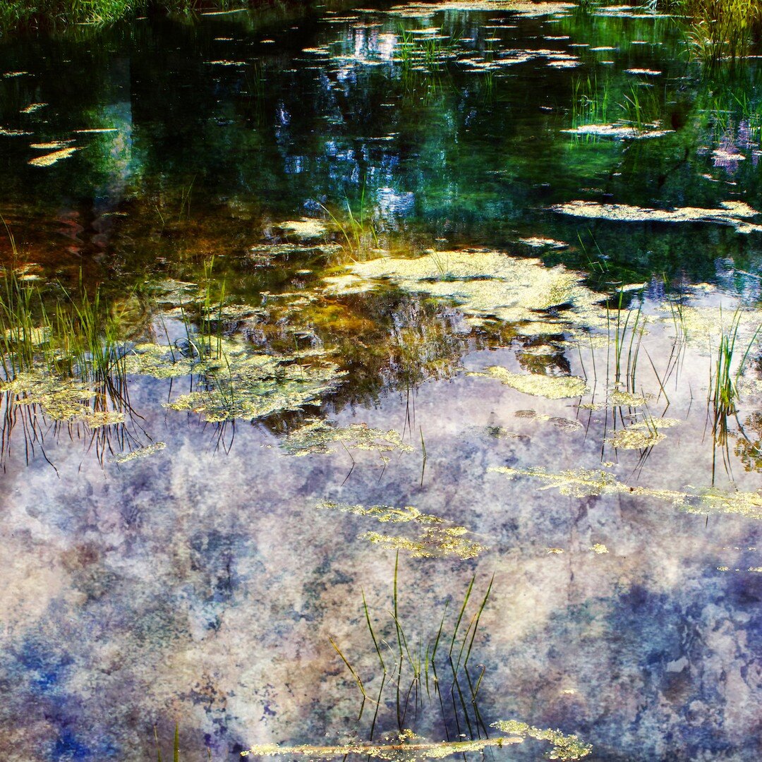 Flow of Time II. My interpretation of a place dear to Constable's heart. This is water is at Flatford, where his father had a mill and where Constable came back to time and time again. 

Part of the Consider Constable series. Constable was here! I&rs