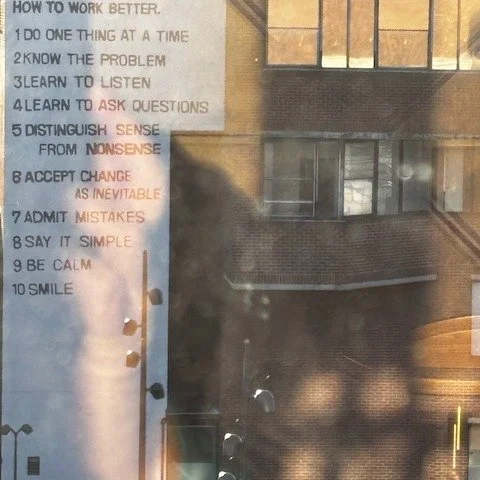 Lovely morning @storyhouselive delivering a 'creative flow' workshop in the sunlit room looking over snow powdered roofs sprinkled with some work wisdom on the opposite wall!