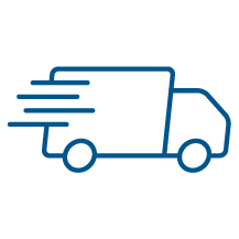 Icon of delivery truck driving