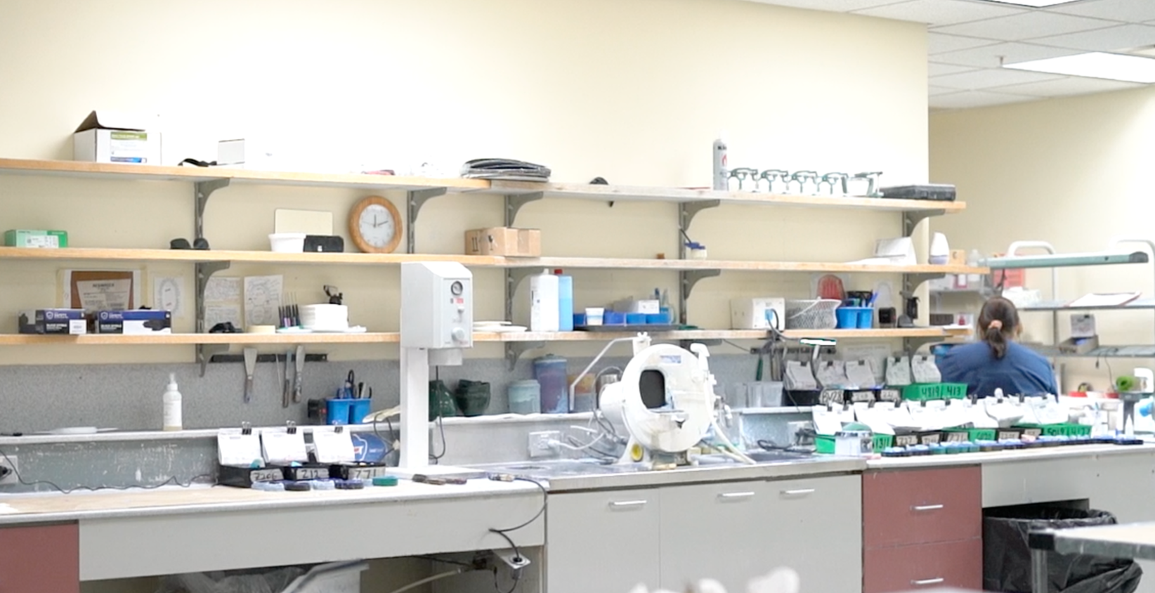 View of the inside of MicroDental Laboratory.
