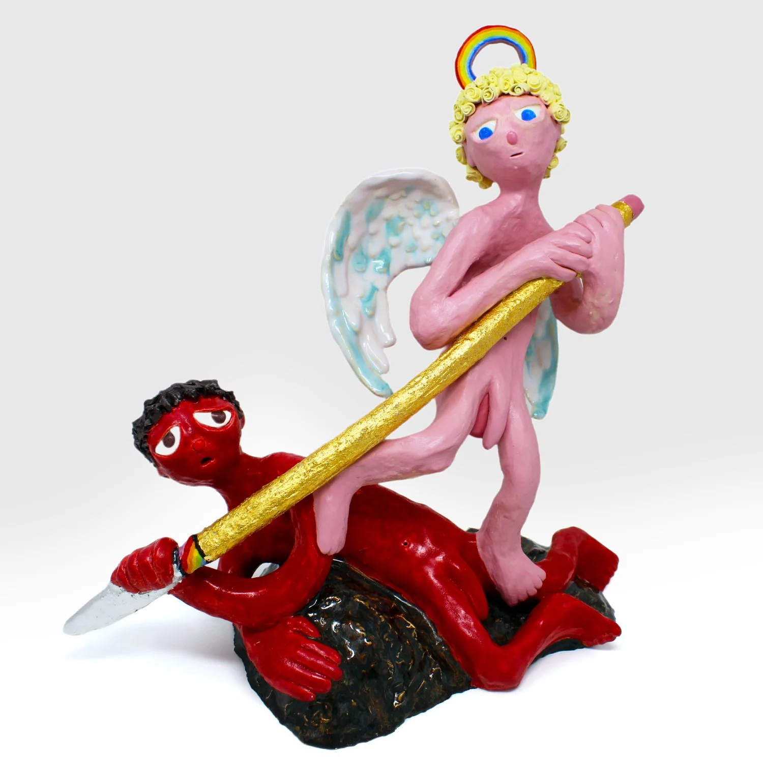 Michael Slaying Lucifer