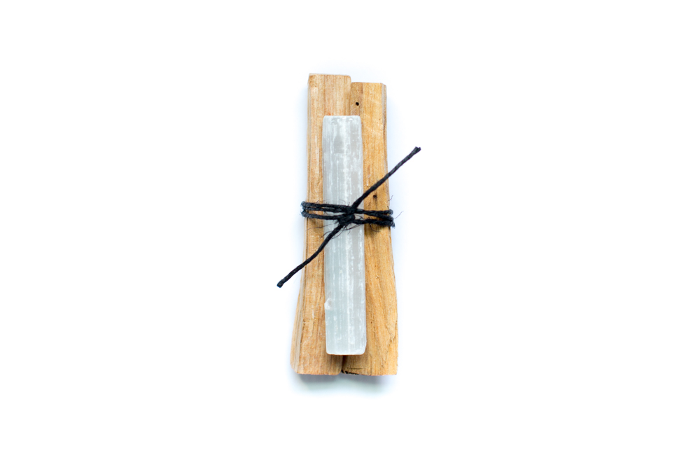 Palo Santo and Selenite Smudge Stick
