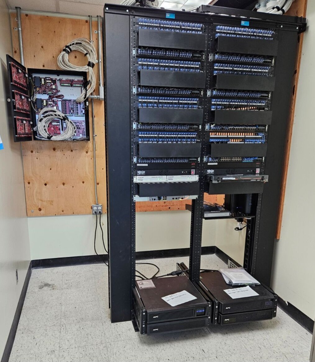 Server room data racks