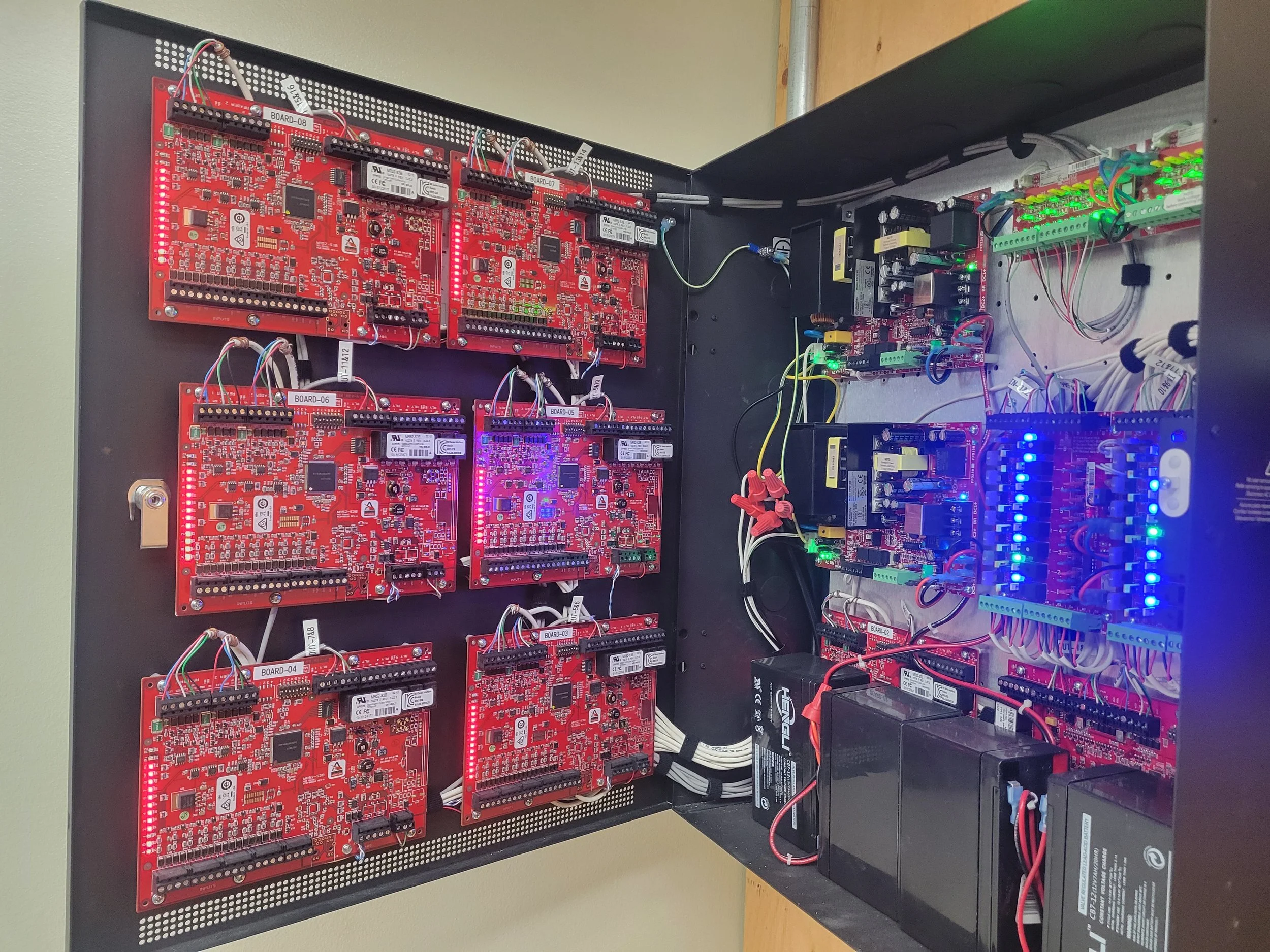 Avigilon access control using Mercury boards and Lifesafety Power enclosure