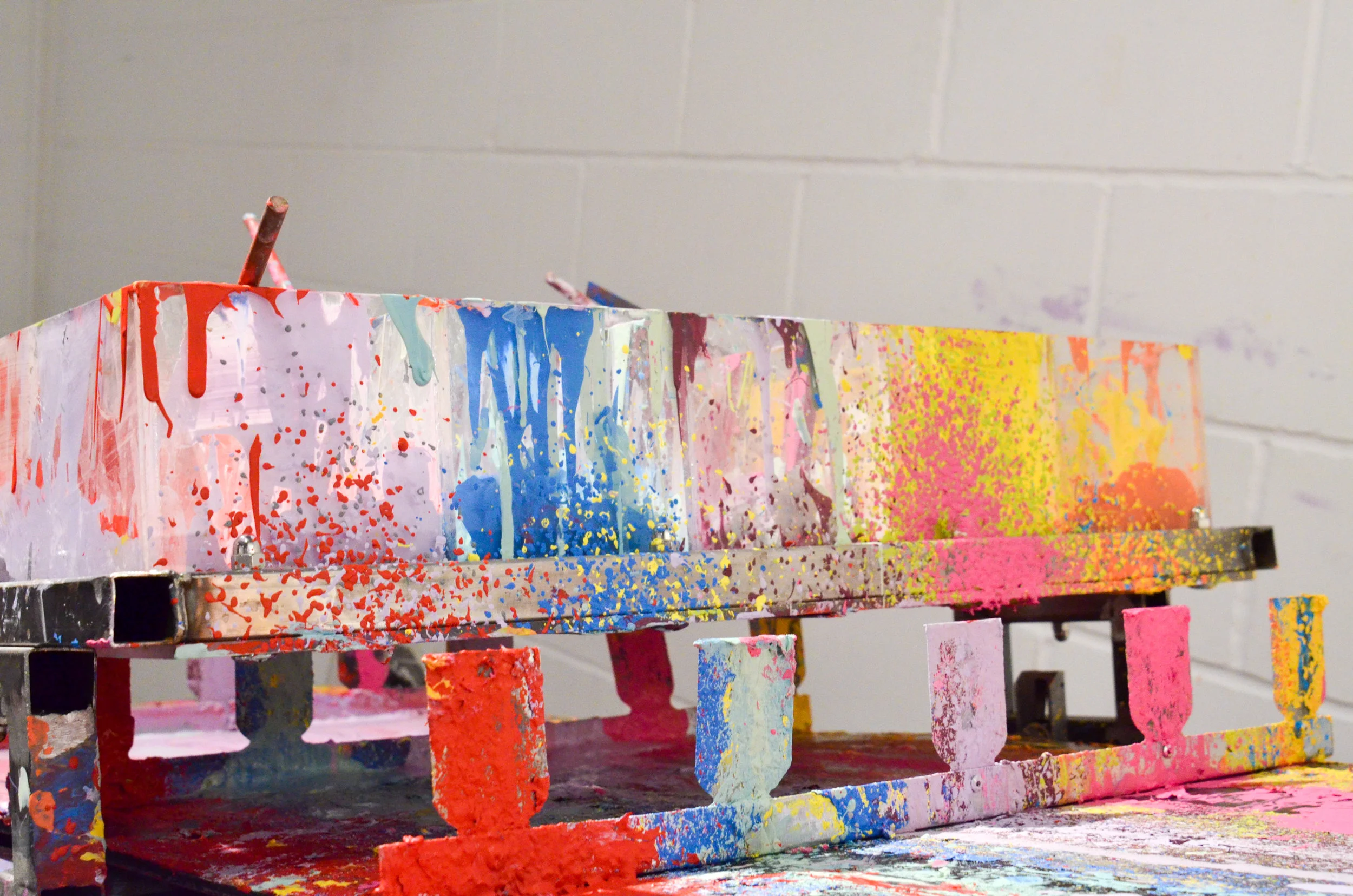 Detail from painting machine, 2017