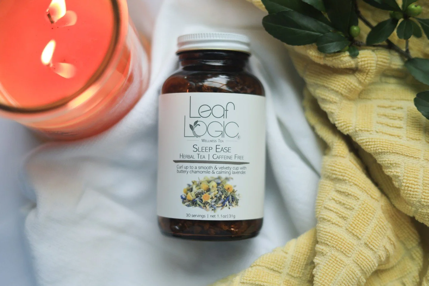 Wind down and drift into dreamland with Sleep Ease 🌙✨⁠
A soothing cup of organic chamomile, lavender, and calming herbs&mdash;perfect for cozy nights and peaceful sleep. 🍵💤⁠
Sip, relax, and let your worries float away.⁠
⁠
#SleepEase #ChamomileTea 