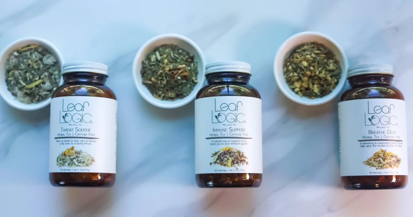 ✨ Wellness Trio Spotlight ✨ Soothe, sip, and support your body naturally with three of our most loved herbal blends:⁠
⁠
🌿 Throat Soothe &ndash; Comforts irritated throats with a smooth, soothing blend of marshmallow root, slippery elm, and licorice.