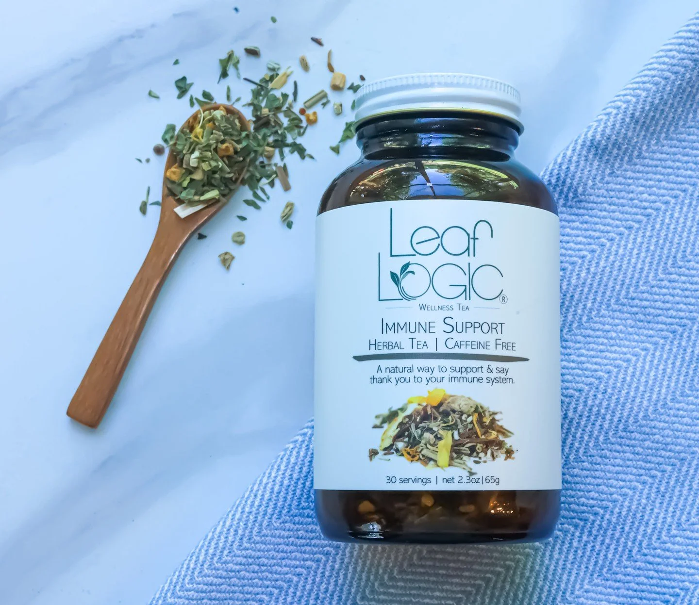 🛡️ Get your immune system ready for cold &amp; flu season!⁠
⁠
Our Immune Support blend stars echinacea&mdash;nature&rsquo;s go-to herb for defense&mdash;alongside a powerhouse of supportive herbs to keep you feeling strong. 🍵💪⁠
⁠
Add a spoonful of