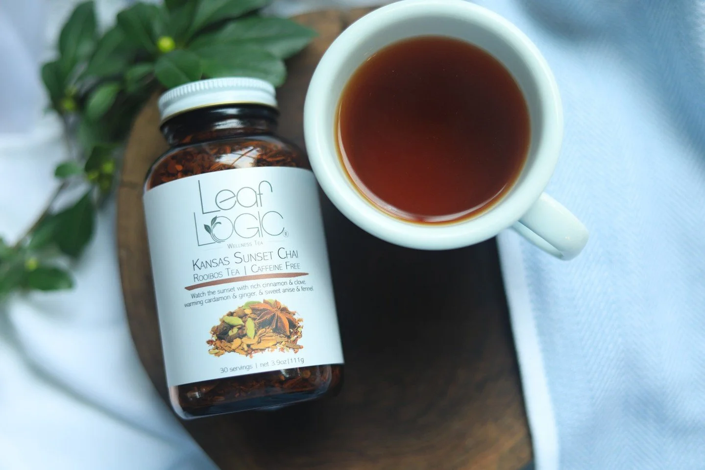Chai season is here! 🍂✨ Sip on Kansas Sunset Chai&mdash;your perfect cup of autumn happiness.⁠
⁠
#ChaiSeason #KansasSunsetChai #AutumnTea #CozyCup #LooseLeafTea #TeaTimeJoy #FallVibes