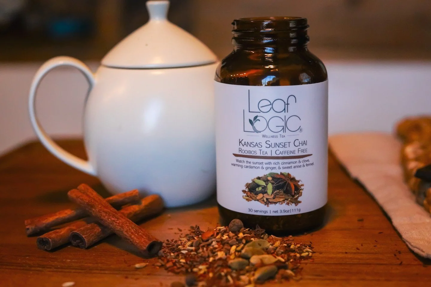 A cozy cup of Kansas Sunset Chai is the perfect pairing to a Fall evening! Enjoy a cup with us! ⁠
⁠
https://leaflogictea.com/shop-tea/kansas-sunset-chai-tea⁠
⁠
#ChaiLovers #ChaiLove #ChaiSeries #TeaChai #ChaiIsLove #Chaiholic #ChaiTeaLover #TeaLovers