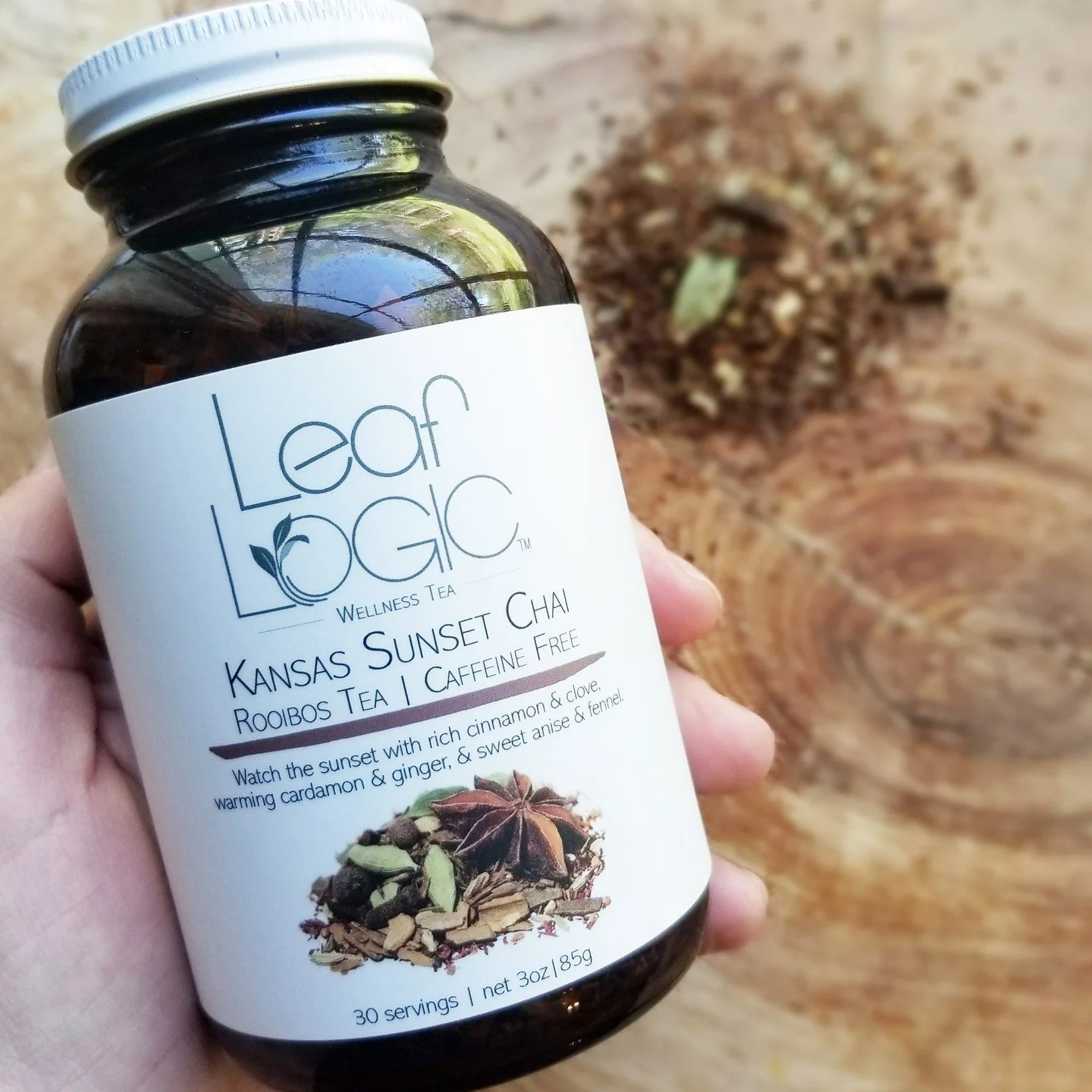 Cozy up with the golden warmth of Kansas Sunset Chai 🍂⁠
Inspired by the vibrant skies of a Midwest sunset, this caffeine-free chai blend is gently spiced and beautifully balanced with cinnamon, ginger, cardamom, and rooibos.⁠
⁠
✨ Perfect for winding