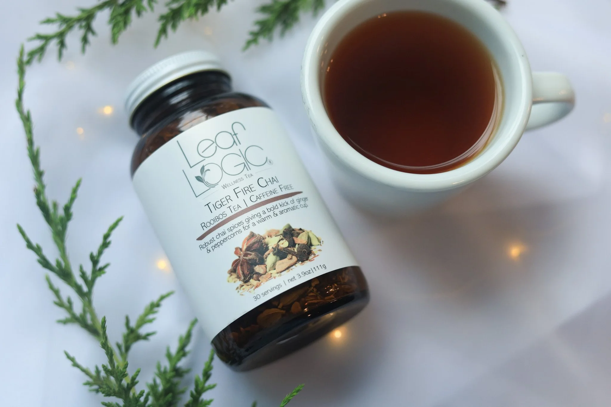 Tiger Fire Christmas jar with tea.JPG