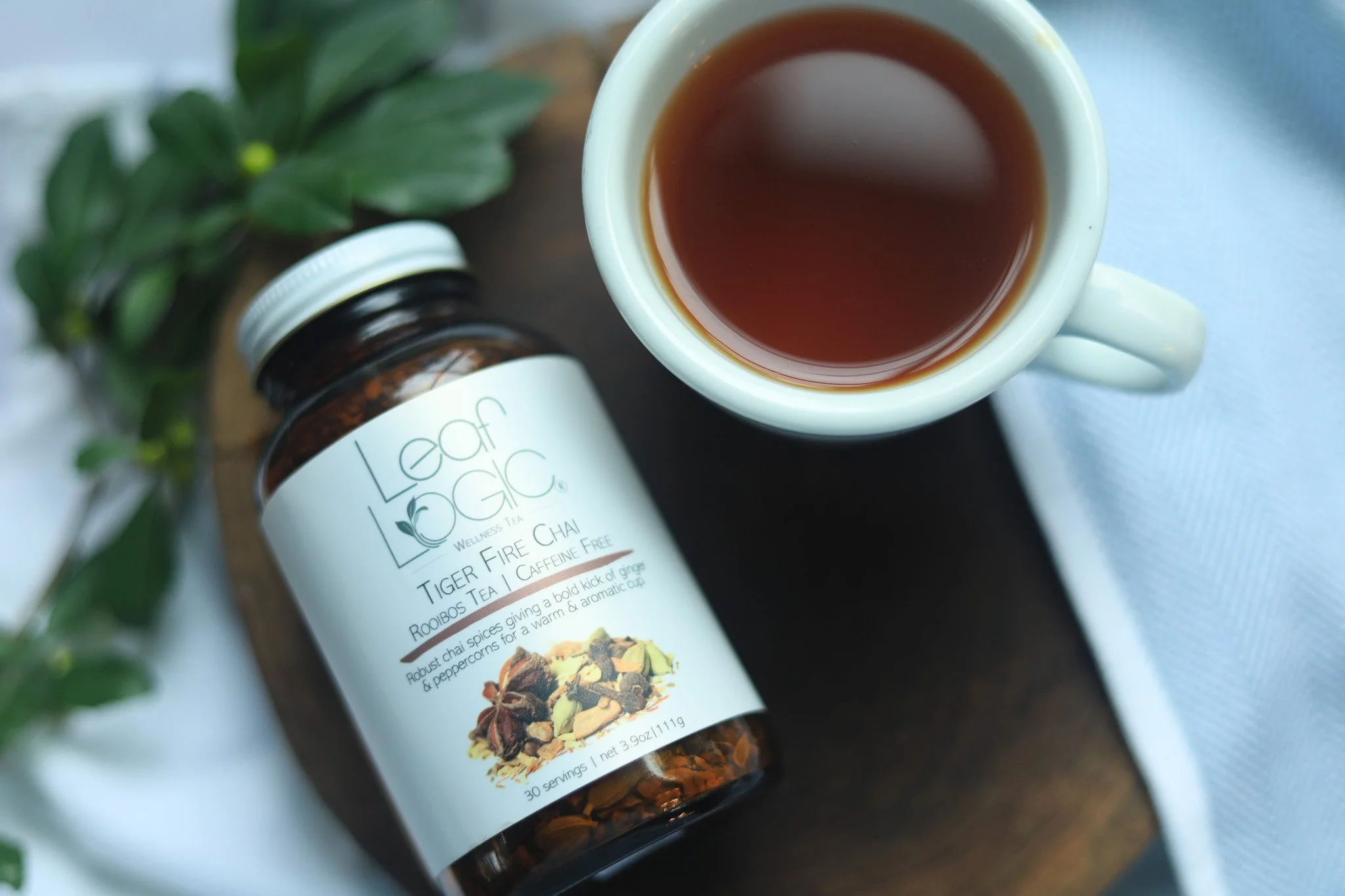 Tiger Fire Christmas with tea.JPG