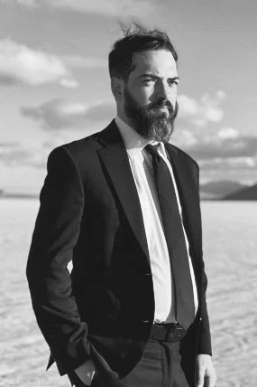 Corey Riley professional headshot salt flats