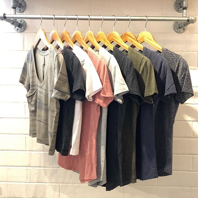 All our pocket tees! 🤍 From camo skimmer to airy slub to classic to leopard, we&rsquo;ve got a good selection going on right here! ☀️ #newarrivals #zsupply #pockettees