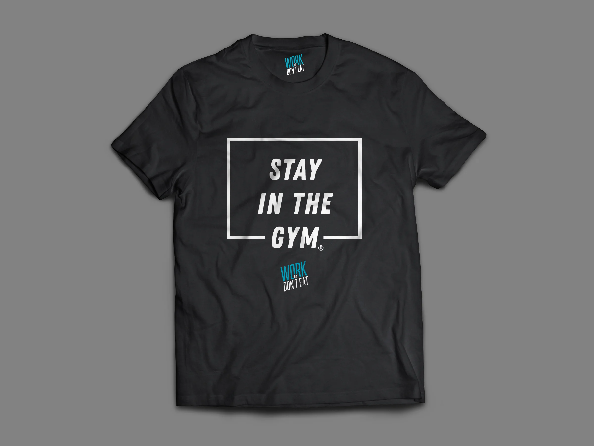 Stay In The GYM (Cotton Black T-Shirt)