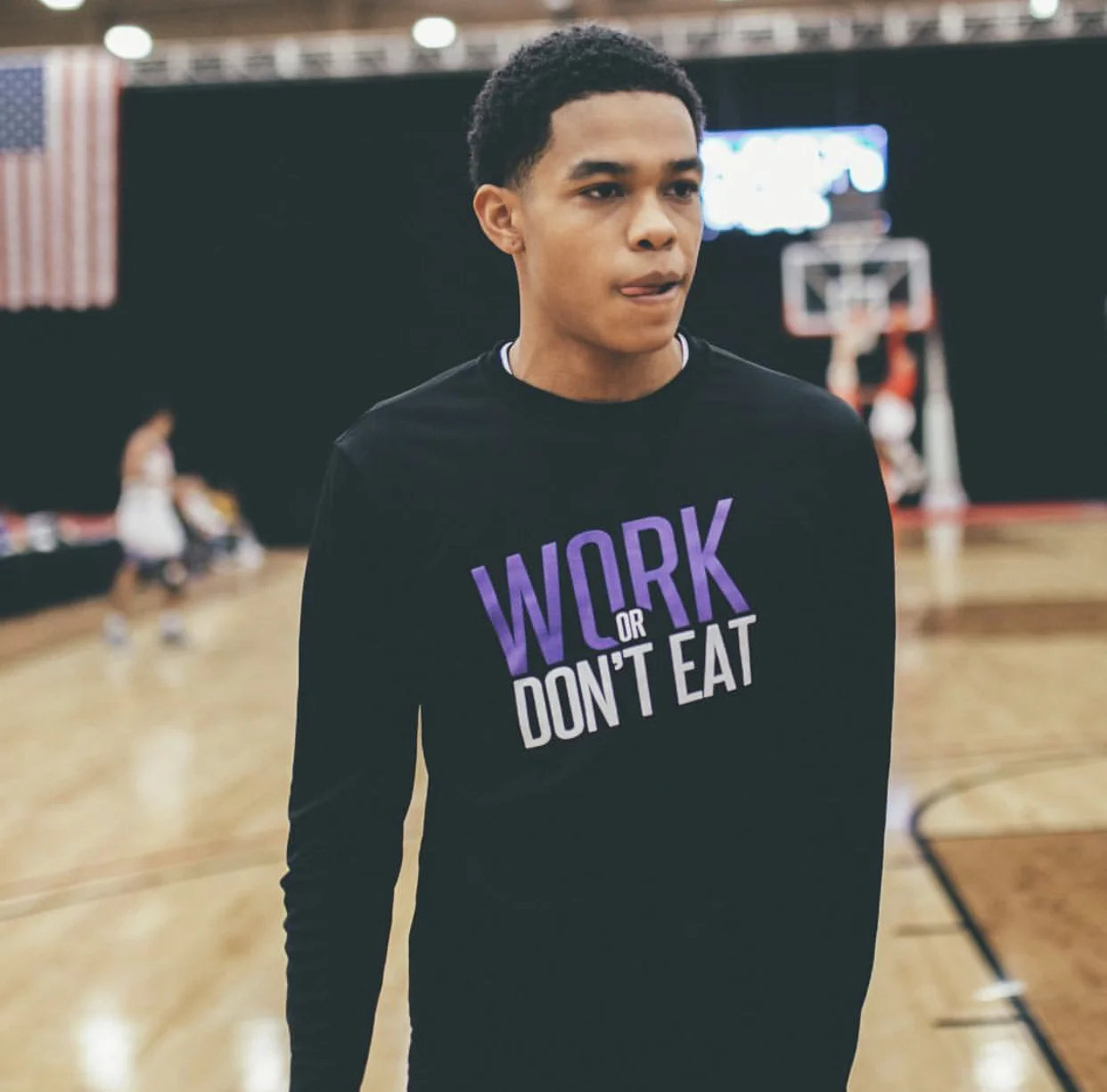 Work Or Don't Eat Long Sleeve Dri-Fit