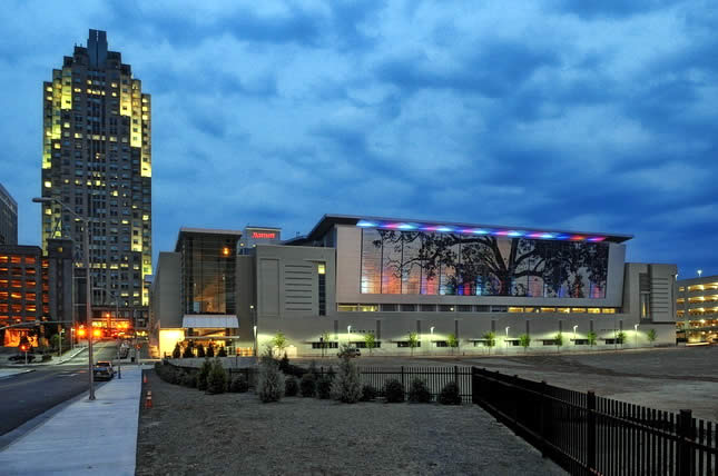 Convention Center Cree Shimmer Wall, Raleigh