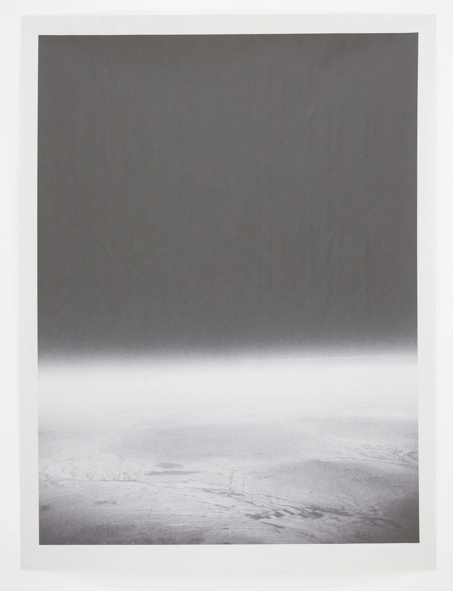 AZ_1166 , unique pigment print on newsprint, 18 x 24 inches, 2015