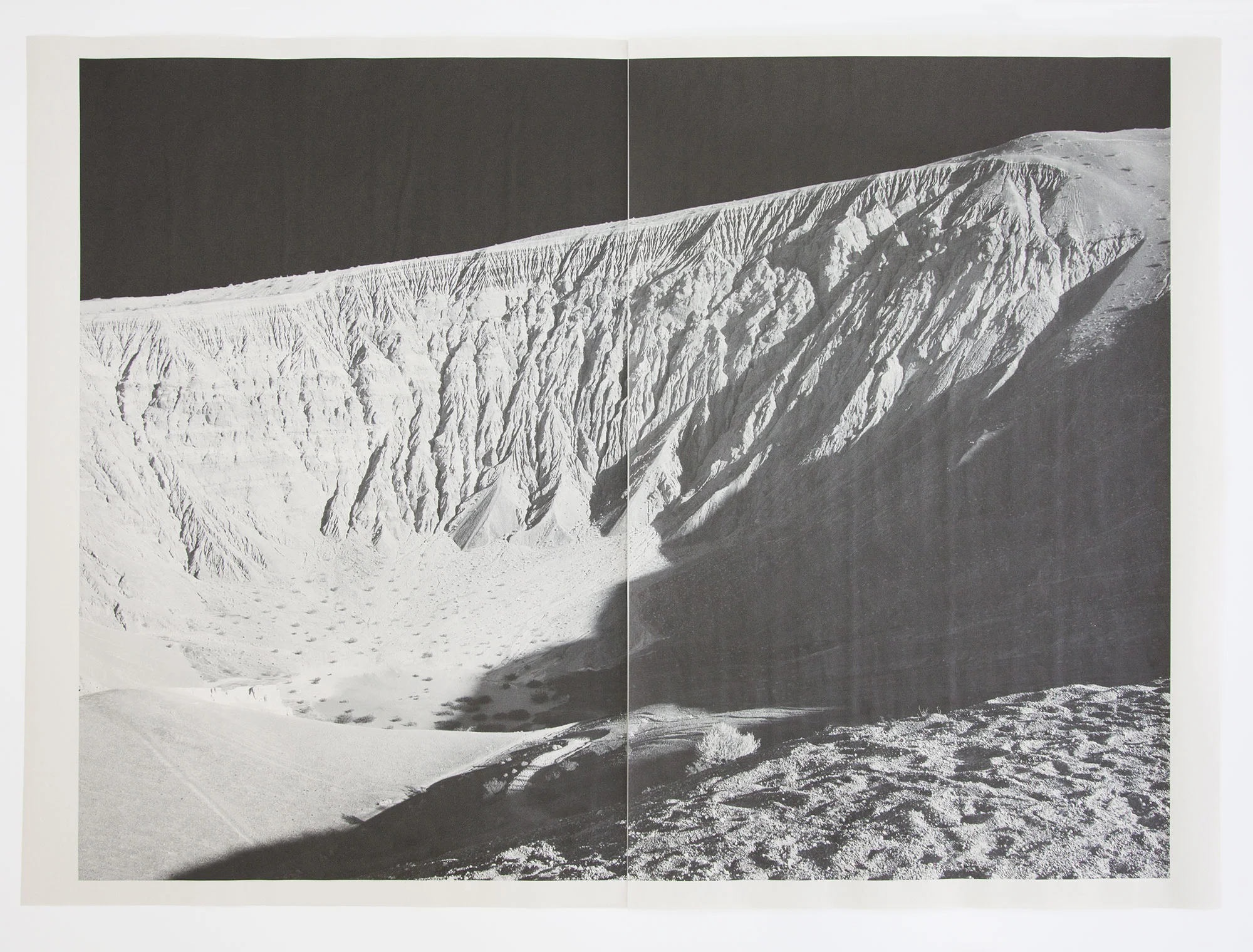 DV_7198 , unique diptych pigment print on newsprint, 36 x 24 inches, 2015