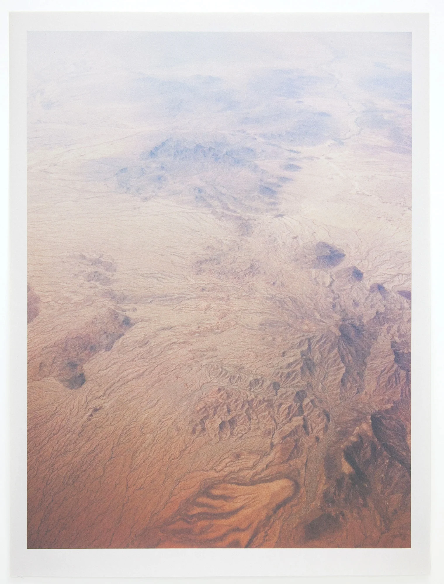 AZ_1151 , unique pigment print on newsprint, 18 x24 inches, 2015