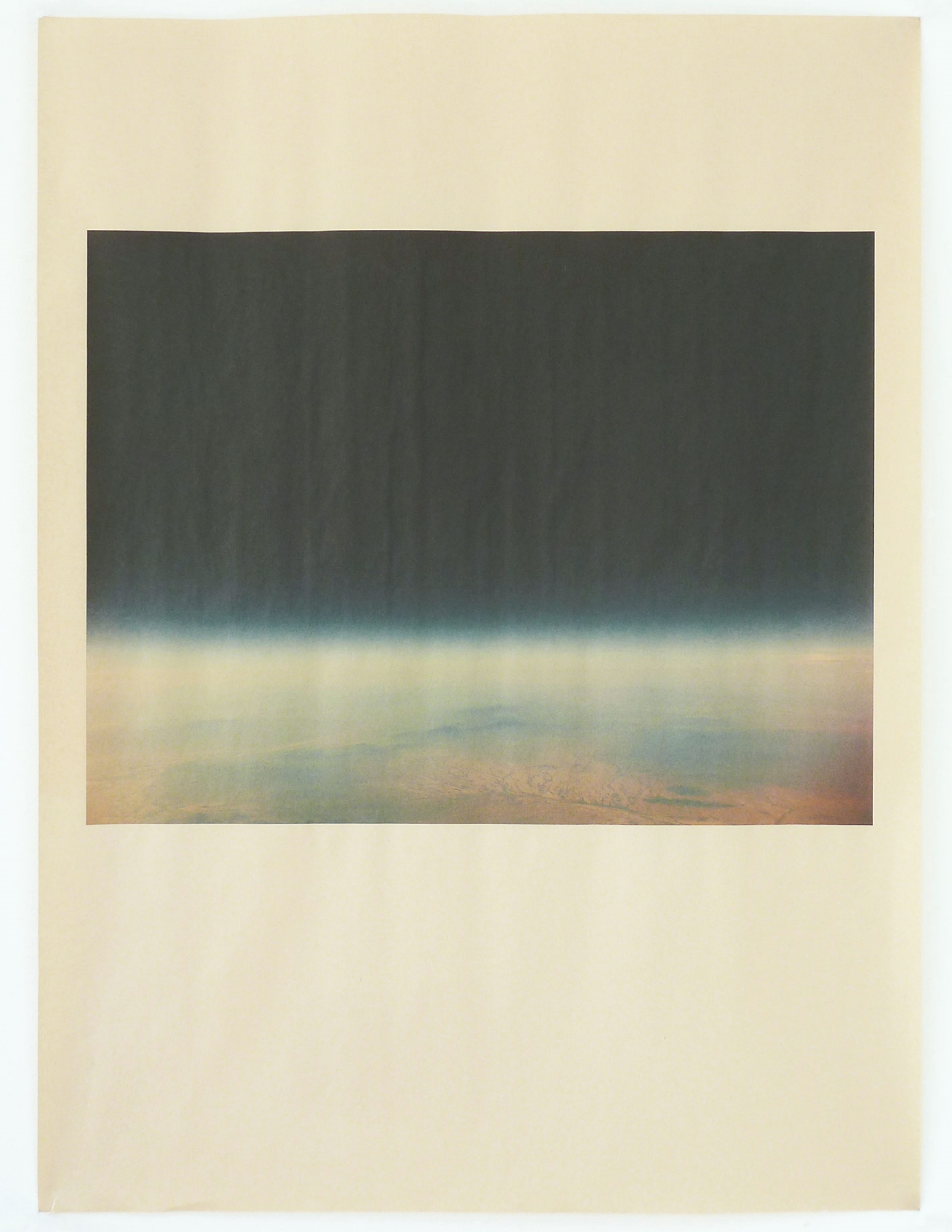   AZ_1164 , unique pigment print on newsprint, 18 x 24 inches, 2015 