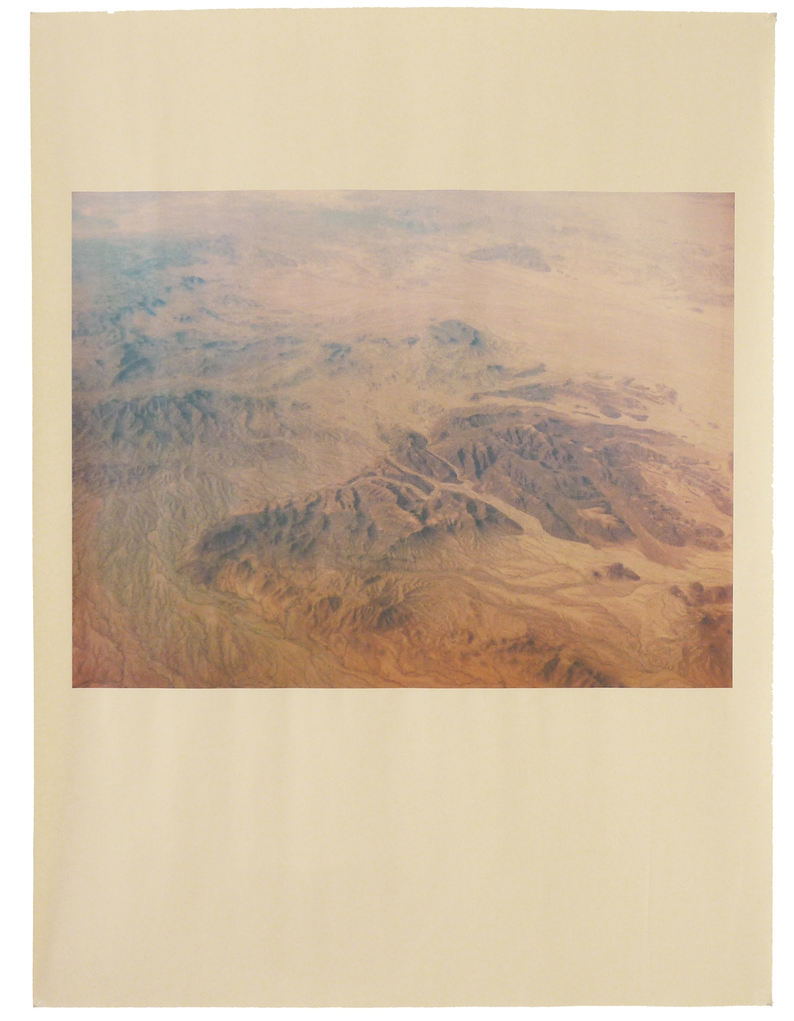   AZ_1140 , unique pigment print on newsprint, 18 x 24 inches, 2014 