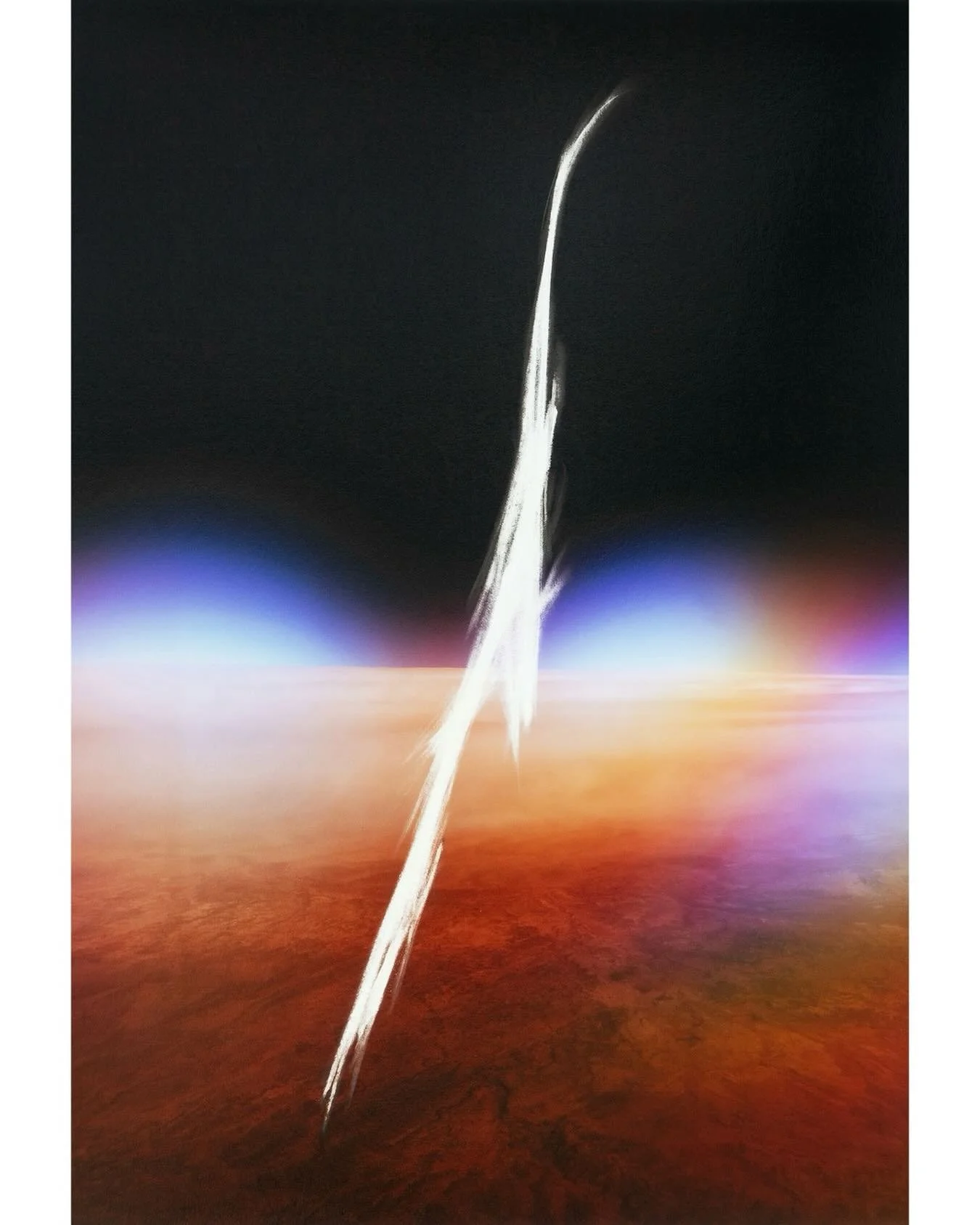 Thin Place 6356, 10 x 14&rdquo; unique hand erased archival pigment print, 2024