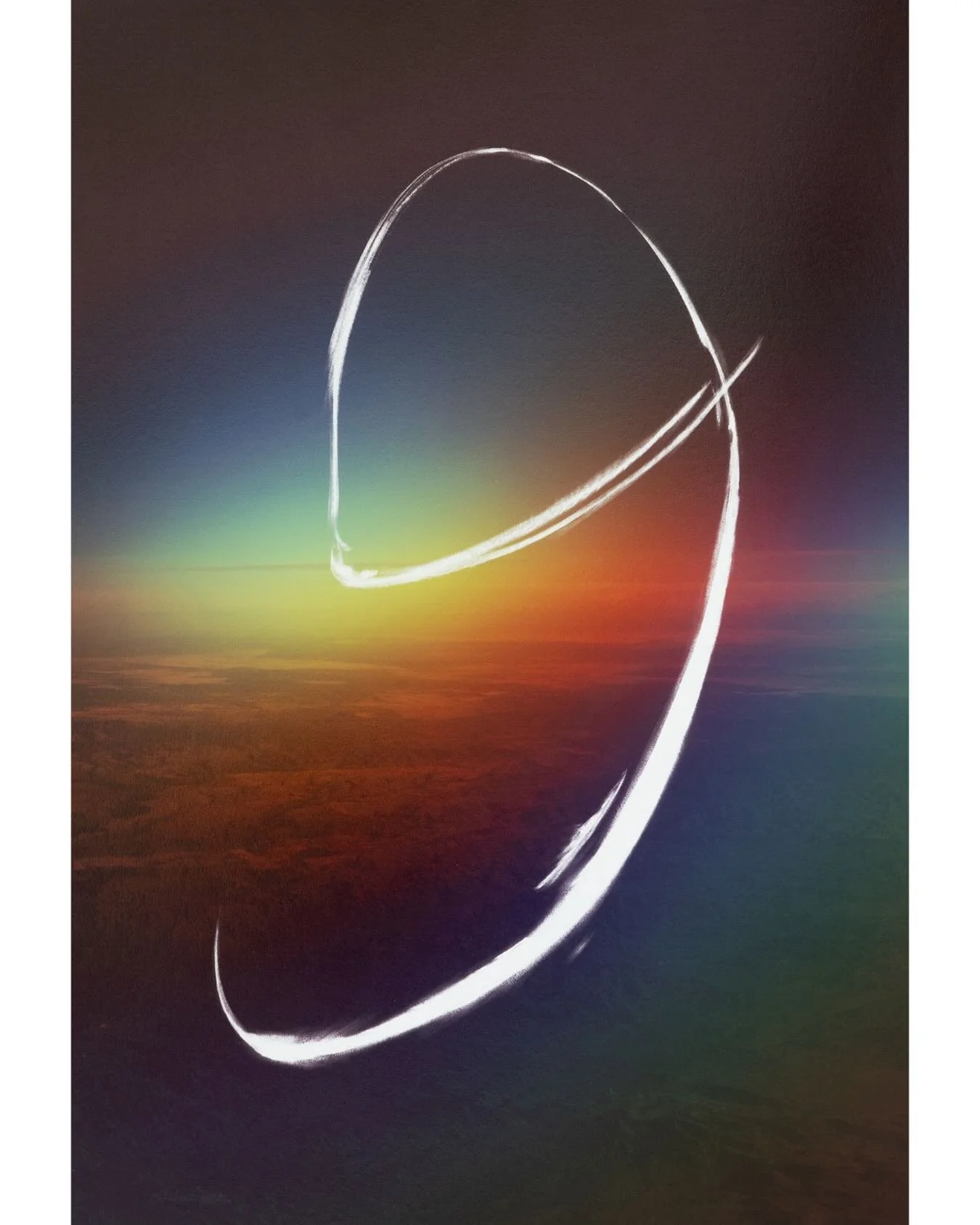 Thin Place 6318, 10 x 14&rdquo; hand erased archival pigment print 2024