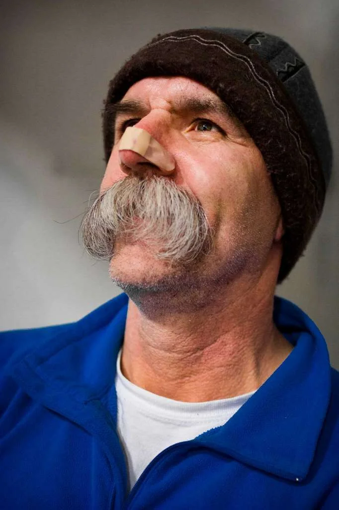 John Jurgens, a third place winner in a year past, poses for a portrait at the kickoff of the fifth annual Beard and Stache Fest on Sunday, Feb. 24, 2013, at Hilliard's Beer in Seattle, Wash. The night's events kicked off a month-long competition featuring over 100 furry-faced men. All donations benefited foster children in King County. Photo: JORDAN STEAD