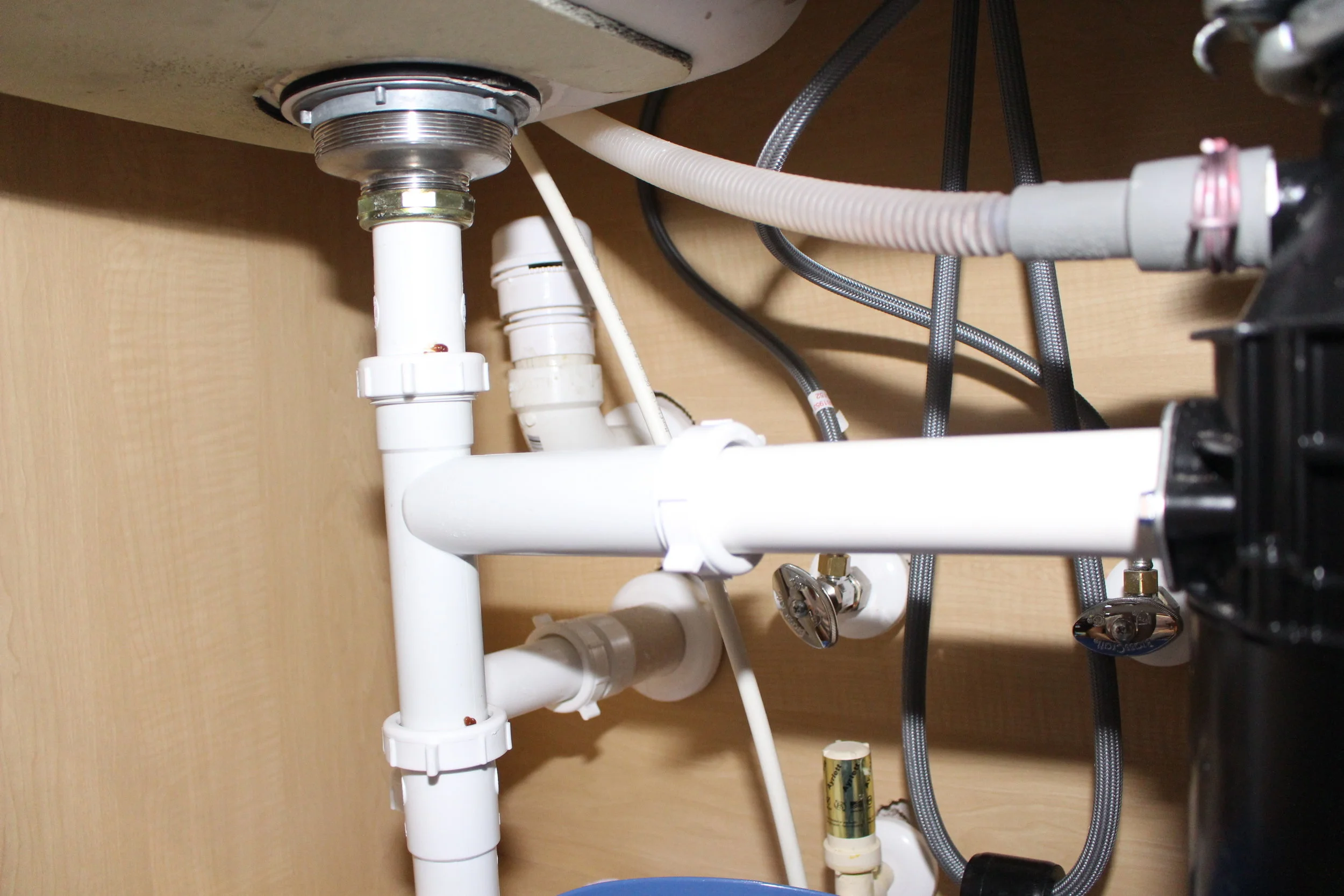 unclogging a garbage disposal